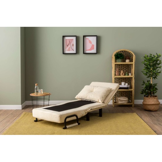 1-Seat Sofa-Bed Sento Single - Cream Cream 1-Seat Sofa-Bed Sento Single - Cream Cream