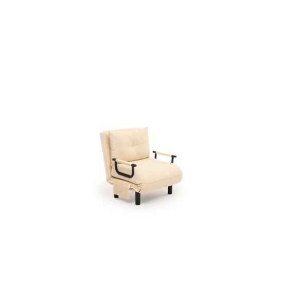 1-Seat Sofa-Bed Sento Single - Cream Cream 1-Seat Sofa-Bed Sento Single - Cream Cream