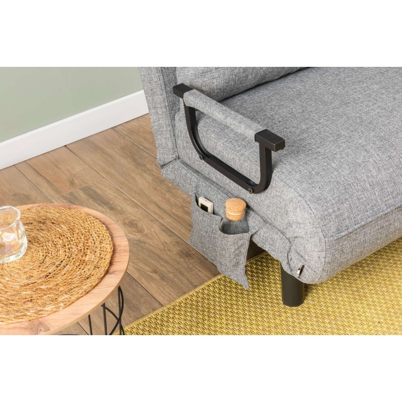 1-Seat Sofa-Bed Sento Single - Light Grey Light Grey