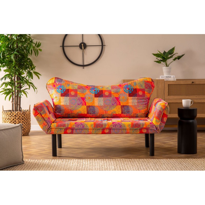 Atelier del Sofa 2-Seat Sofa-Bed Chatto - Patchwork Multicolor