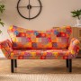 2-Seat Sofa-Bed Chatto - Patchwork Multicolor