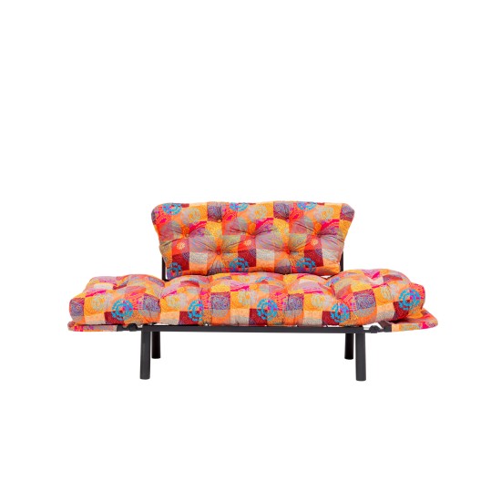 Διθέσιος Καναπές Κρεβάτι - Nitta - Patchwork Multicolor - 155x73x85εκ Διθέσιος Καναπές Κρεβάτι - Nitta - Patchwork Multicolor - 155x73x85εκ