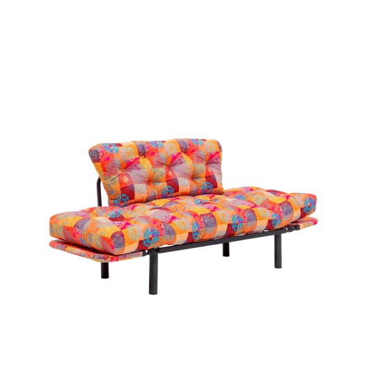 Διθέσιος Καναπές Κρεβάτι - Nitta - Patchwork Multicolor - 155x73x85εκ Διθέσιος Καναπές Κρεβάτι - Nitta - Patchwork Multicolor - 155x73x85εκ