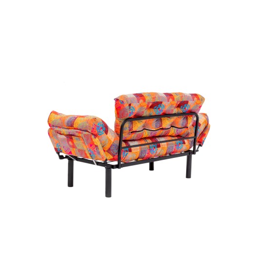 Διθέσιος Καναπές Κρεβάτι - Nitta - Patchwork Multicolor - 155x73x85εκ Διθέσιος Καναπές Κρεβάτι - Nitta - Patchwork Multicolor - 155x73x85εκ