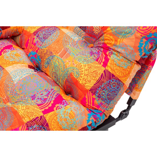 Διθέσιος Καναπές Κρεβάτι - Nitta - Patchwork Multicolor - 155x73x85εκ Διθέσιος Καναπές Κρεβάτι - Nitta - Patchwork Multicolor - 155x73x85εκ