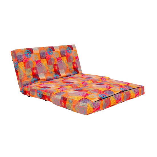 Διθέσιος Καναπές  Taida - Χρώμα Patchwork Multicolor -120x68x26εκ