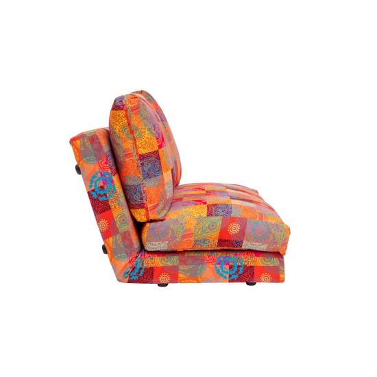Διθέσιος Καναπές  Taida - Χρώμα Patchwork Multicolor -120x68x26εκ