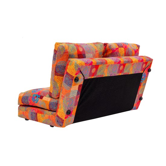 Διθέσιος Καναπές  Taida - Χρώμα Patchwork Multicolor -120x68x26εκ
