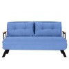 Καναπές Κρεβάτι Διθέσιος - Sando 2 - Χρώμα Μπλε - 133x50x45εκ