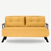 Καναπές Κρεβάτι Διθέσιος - Sando 2 - Χρώμα Μουσταρδί - 133x50x45εκ
