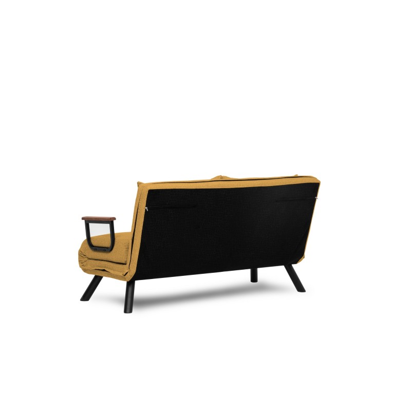 Καναπές Κρεβάτι Διθέσιος - Sando 2 - Χρώμα Μουσταρδί - 133x50x45εκ