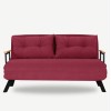 Καναπές Κρεβάτι Διθέσιος - Sando 2 - Χρώμα Maroon- 133x50x45εκ