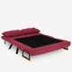 Καναπές Κρεβάτι Διθέσιος - Sando 2 - Χρώμα Maroon- 133x50x45εκ