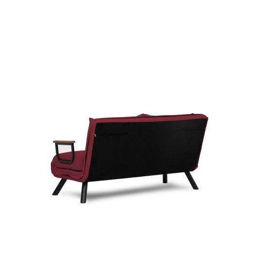 Καναπές Κρεβάτι Διθέσιος - Sando 2 - Χρώμα Maroon- 133x50x45εκ