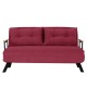 Καναπές Κρεβάτι Διθέσιος - Sando 2 - Χρώμα Maroon- 133x50x45εκ