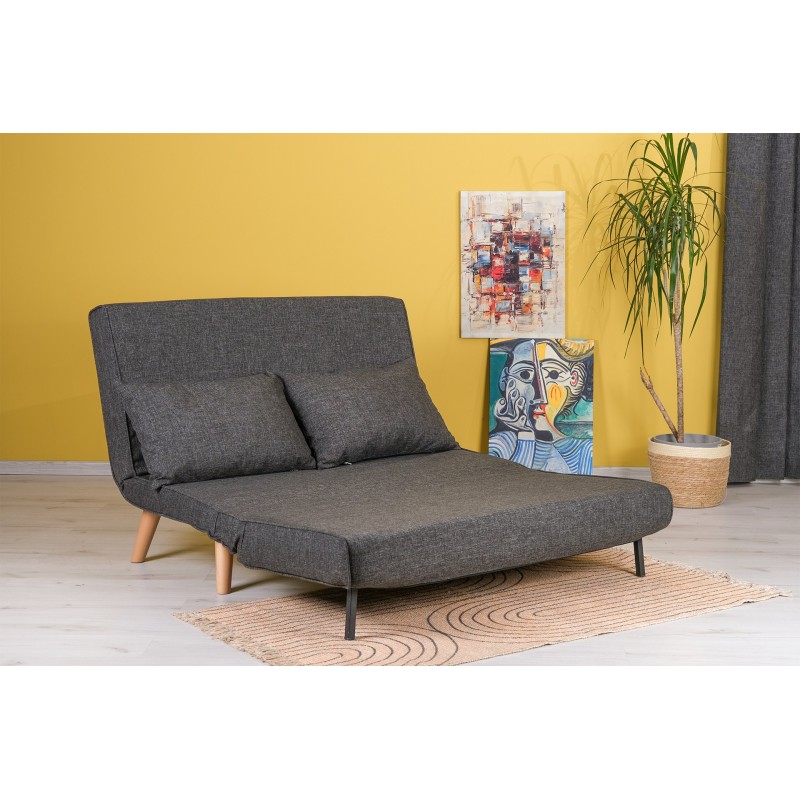 2-Seat Sofa-Bed Folde 2-Seater - Dark Grey Dark Grey
