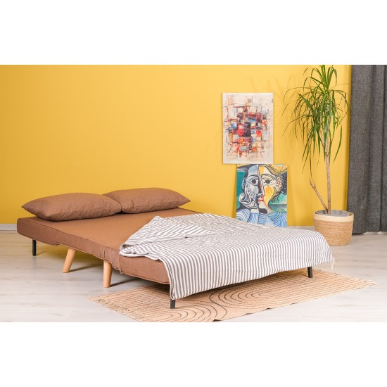2-Seat Sofa-Bed Folde 2-Seater - Brown Brown Atelier del Sofa 2-Seat Sofa-Bed Folde 2-Seater - Brown Brown