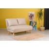 Διθέσιος Καναπές Κρεβάτι Folde - Χρώμα Cream - 120x50x40εκ