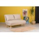 Διθέσιος Καναπές Κρεβάτι Folde - Χρώμα Cream - 120x50x40εκ
