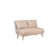 Διθέσιος Καναπές Κρεβάτι Folde - Χρώμα Cream - 120x50x40εκ