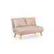 Διθέσιος Καναπές Κρεβάτι Folde - Χρώμα Cream - 120x50x40εκ