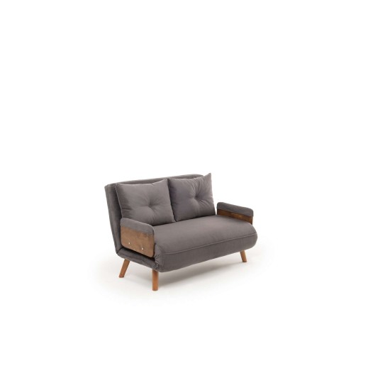 2-Seat Sofa-Bed Cosmo 2-Seater - Grey Grey 2-Seat Sofa-Bed Cosmo 2-Seater - Grey Grey