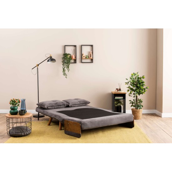 2-Seat Sofa-Bed Cosmo 2-Seater - Grey Grey 2-Seat Sofa-Bed Cosmo 2-Seater - Grey Grey
