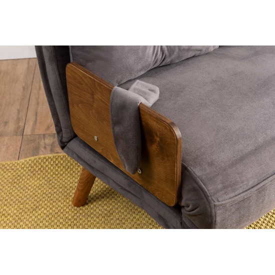 2-Seat Sofa-Bed Cosmo 2-Seater - Grey Grey 2-Seat Sofa-Bed Cosmo 2-Seater - Grey Grey