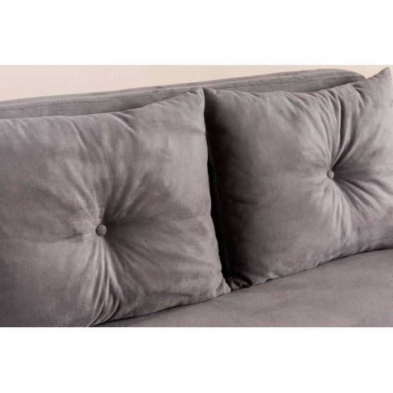 2-Seat Sofa-Bed Cosmo 2-Seater - Grey Grey 2-Seat Sofa-Bed Cosmo 2-Seater - Grey Grey
