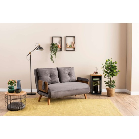2-Seat Sofa-Bed Cosmo 2-Seater - Grey Grey 2-Seat Sofa-Bed Cosmo 2-Seater - Grey Grey