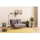 2-Seat Sofa-Bed Cosmo 2-Seater - Grey Grey 2-Seat Sofa-Bed Cosmo 2-Seater - Grey Grey