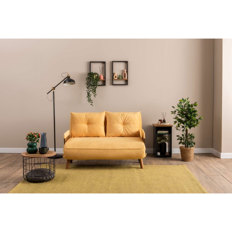 2-Seat Sofa-Bed Cosmo 2-Seater - Mustard Mustard