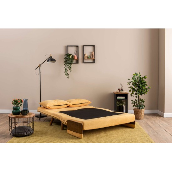 2-Seat Sofa-Bed Cosmo 2-Seater - Mustard Mustard 2-Seat Sofa-Bed Cosmo 2-Seater - Mustard Mustard