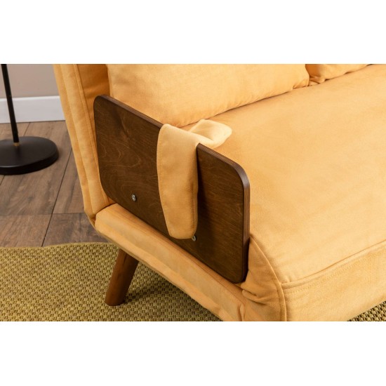 2-Seat Sofa-Bed Cosmo 2-Seater - Mustard Mustard 2-Seat Sofa-Bed Cosmo 2-Seater - Mustard Mustard