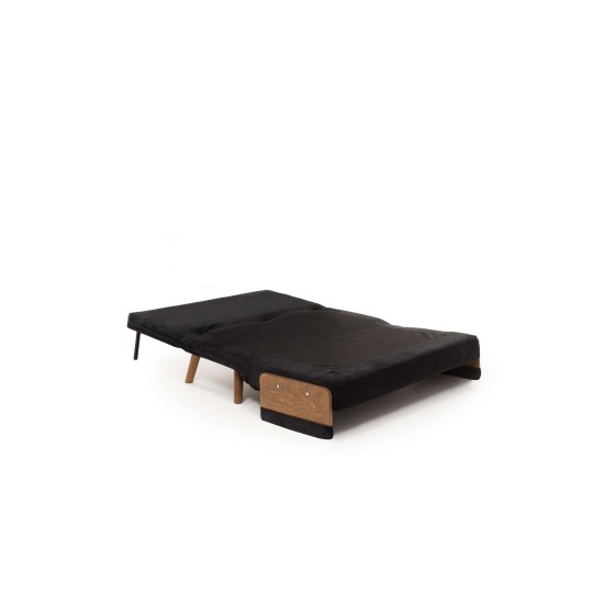 2-Seat Sofa-Bed Cosmo 2-Seater - Black Black 2-Seat Sofa-Bed Cosmo 2-Seater - Black Black