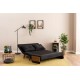 2-Seat Sofa-Bed Cosmo 2-Seater - Black Black 2-Seat Sofa-Bed Cosmo 2-Seater - Black Black