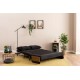 2-Seat Sofa-Bed Cosmo 2-Seater - Black Black 2-Seat Sofa-Bed Cosmo 2-Seater - Black Black