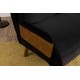 2-Seat Sofa-Bed Cosmo 2-Seater - Black Black 2-Seat Sofa-Bed Cosmo 2-Seater - Black Black
