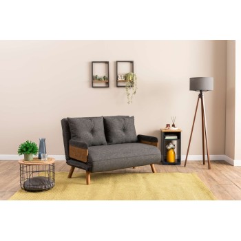 2-Seat Sofa-Bed Cosmo 2-Seater - Dark Grey Dark Grey