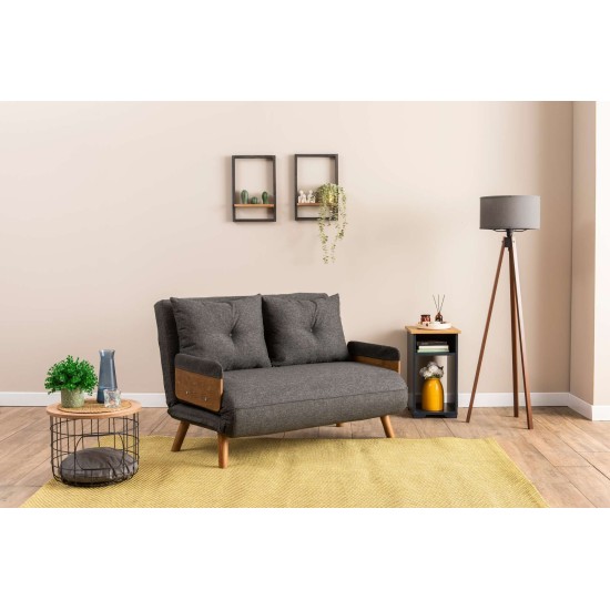 2-Seat Sofa-Bed Cosmo 2-Seater - Dark Grey Dark Grey 2-Seat Sofa-Bed Cosmo 2-Seater - Dark Grey Dark Grey