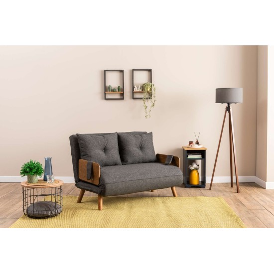 2-Seat Sofa-Bed Cosmo 2-Seater - Dark Grey Dark Grey 2-Seat Sofa-Bed Cosmo 2-Seater - Dark Grey Dark Grey