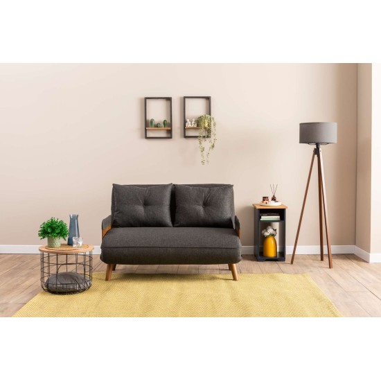 2-Seat Sofa-Bed Cosmo 2-Seater - Dark Grey Dark Grey 2-Seat Sofa-Bed Cosmo 2-Seater - Dark Grey Dark Grey