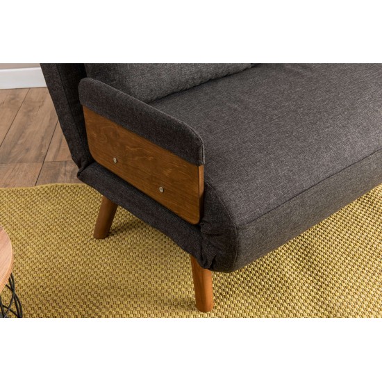 2-Seat Sofa-Bed Cosmo 2-Seater - Dark Grey Dark Grey 2-Seat Sofa-Bed Cosmo 2-Seater - Dark Grey Dark Grey