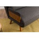2-Seat Sofa-Bed Cosmo 2-Seater - Dark Grey Dark Grey 2-Seat Sofa-Bed Cosmo 2-Seater - Dark Grey Dark Grey
