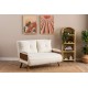 2-Seat Sofa-Bed Cosmo 2-Seater - Teddy White White 2-Seat Sofa-Bed Cosmo 2-Seater - Teddy White White