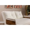 2-Seat Sofa-Bed Cosmo 2-Seater - Teddy White White