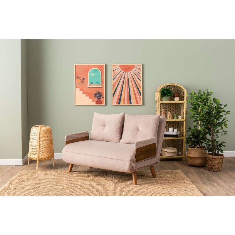 2-Seat Sofa-Bed Cosmo 2-Seater - Bohemian Mink Mink