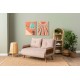2-Seat Sofa-Bed Cosmo 2-Seater - Bohemian Mink Mink