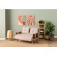 2-Seat Sofa-Bed Cosmo 2-Seater - Bohemian Mink Mink