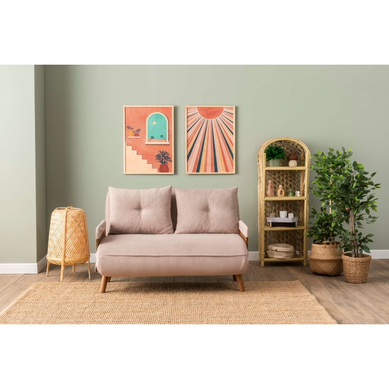 2-Seat Sofa-Bed Cosmo 2-Seater - Bohemian Mink Mink